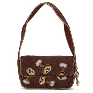 Viral Beaded Cocktail Shoulder Handbag